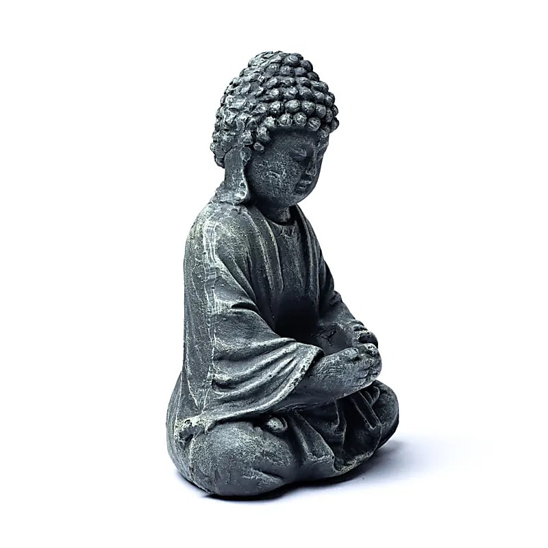 Buddha lasisella tuikkukipolla 28cm
