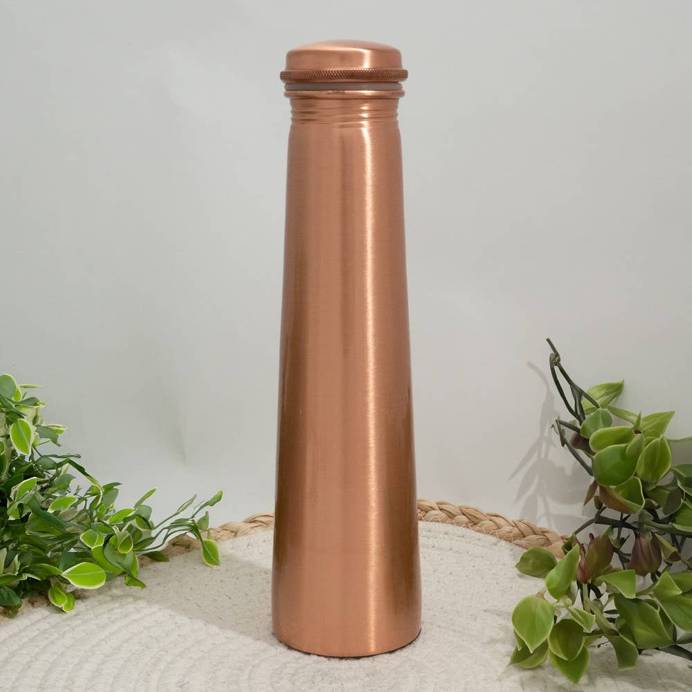 Käsintehty kuparinen juomasetti – 950ml pullo + 4 mukia
