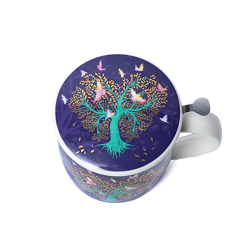 Teemuki 400ml + teesihti Lovebirds
