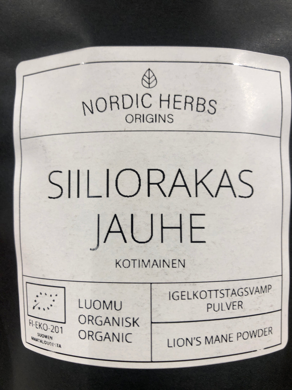 Nordic Herbs Luomu Siiliorakas ( Lion´s Mane ) jauhe 80g