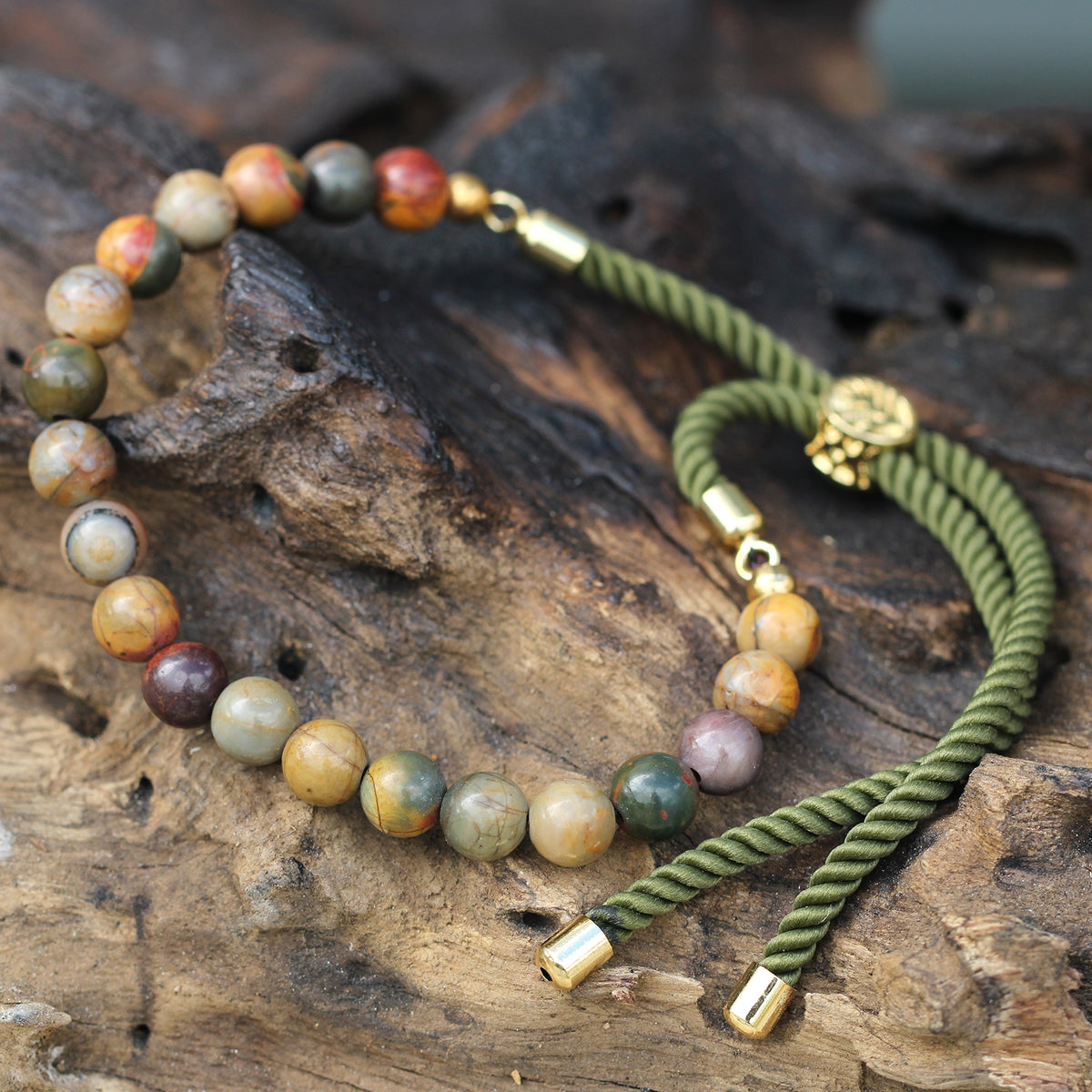 Armband Picasso Jaspis 18K förgyllt