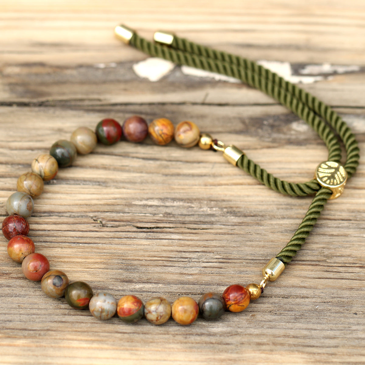 Armband Picasso Jaspis 18K förgyllt