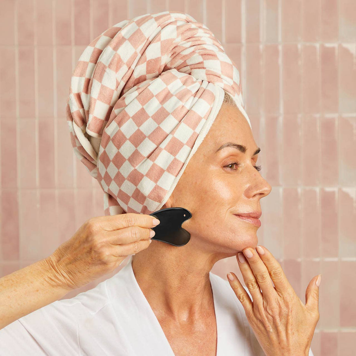 Kitsch Gua Sha - ruostumaton teräs MUSTA