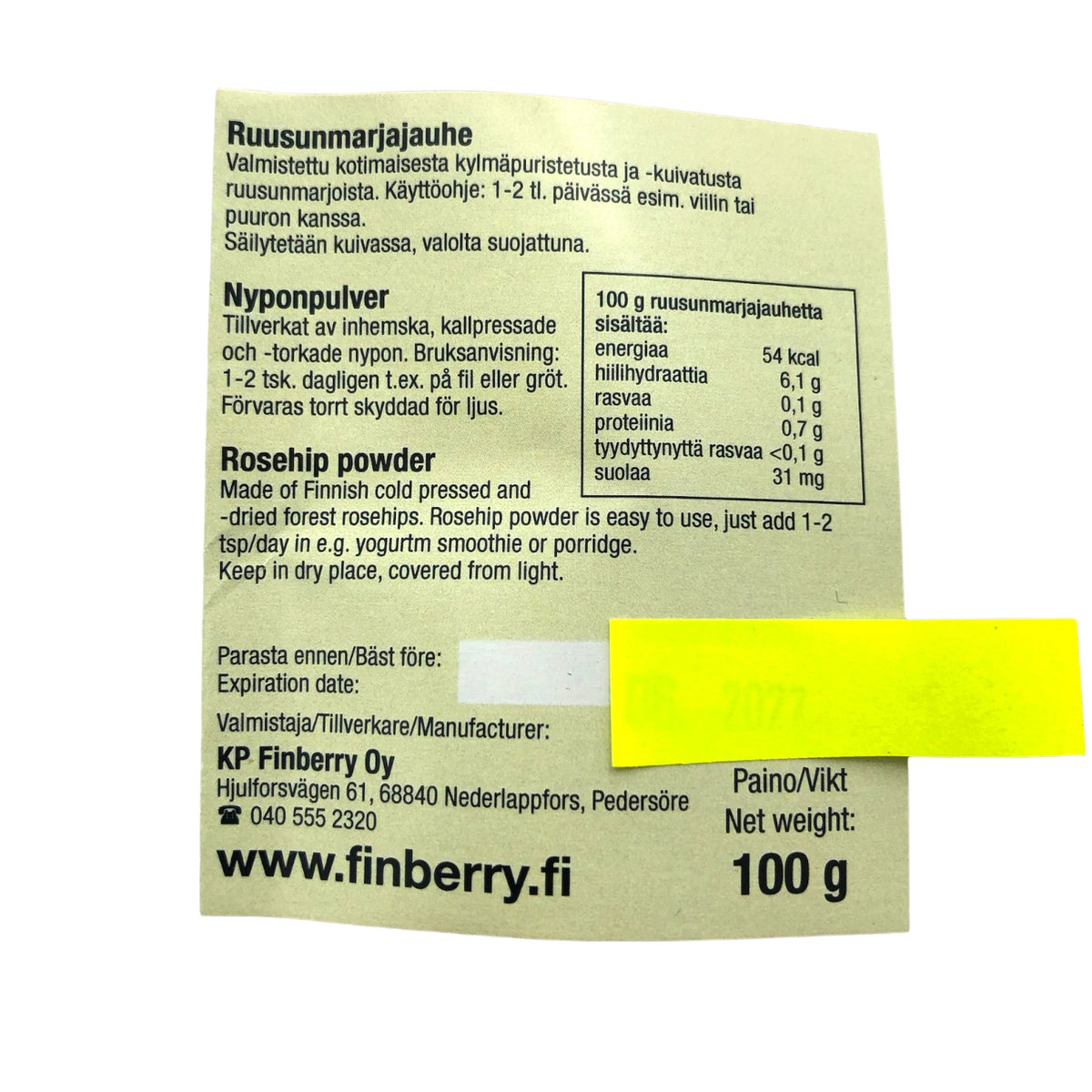 Nyponpulver 100g