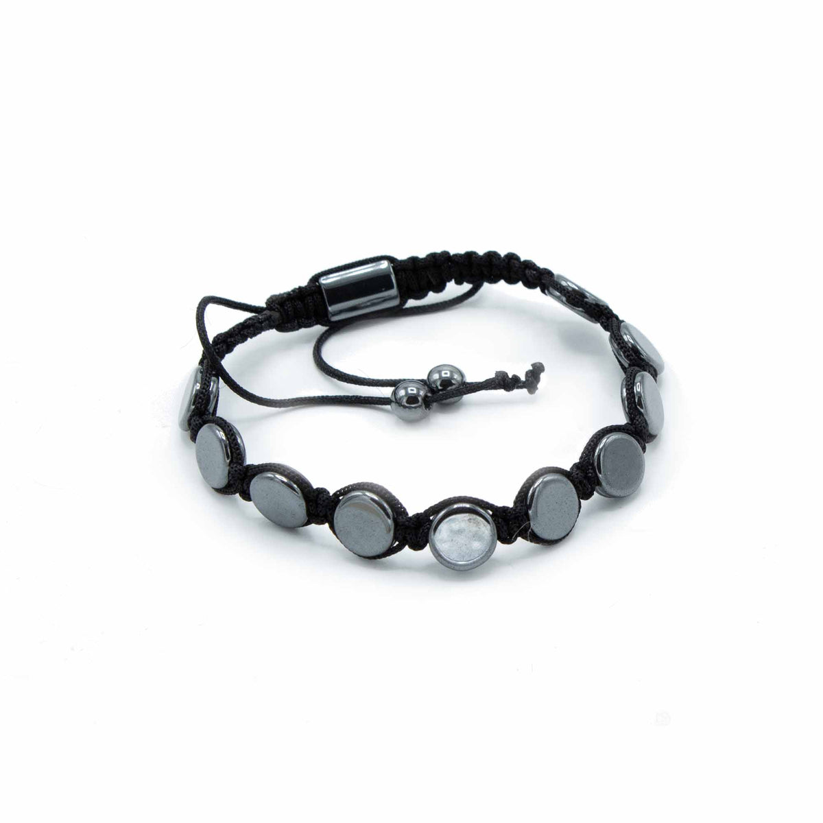 Magnetisk hematit Shamballa-armband