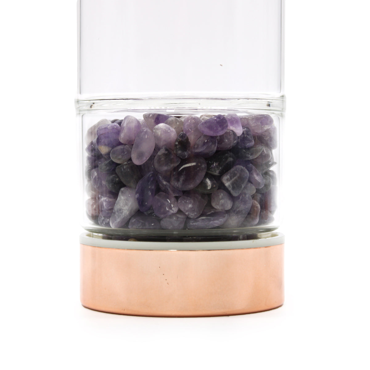 Lasipullo teesiivilällä 500ml- Ametisti
