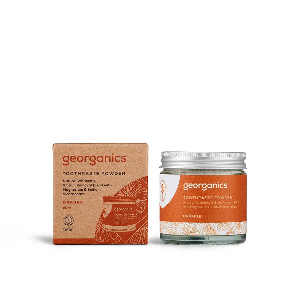 Georganics Mineral Toothpaste Powder Orange – luonnollinen hammastahnajauhe 60 ml