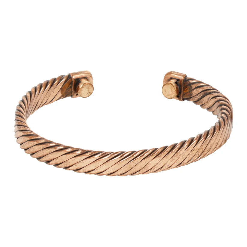 Kuparinen magneettirannekoru Twist – kierretty kuvio