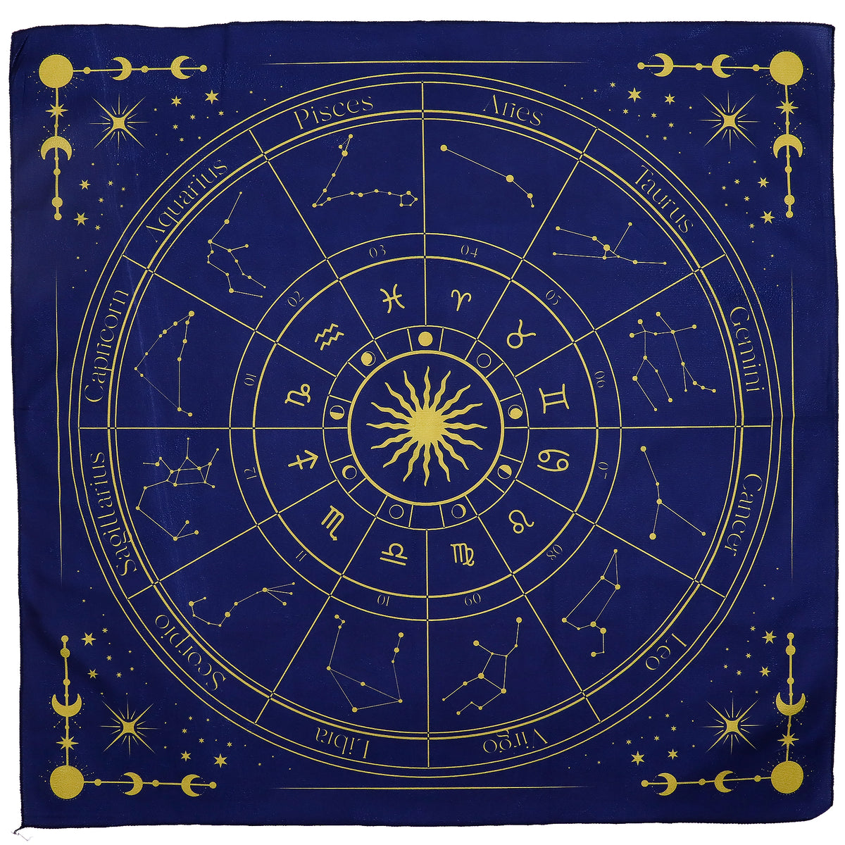 Tarotläsningsduk - Zodiak (75x75cm)
