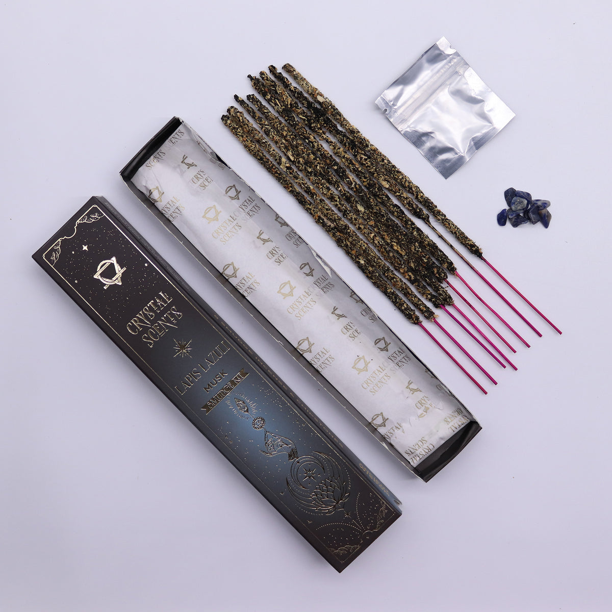 Lapis lazuli &  Musk – Smudge-suitsukesetti