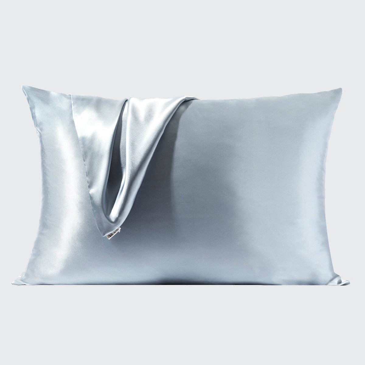Kitsch The Satin Pillowcase - Haze Blue - satiinityynyliina