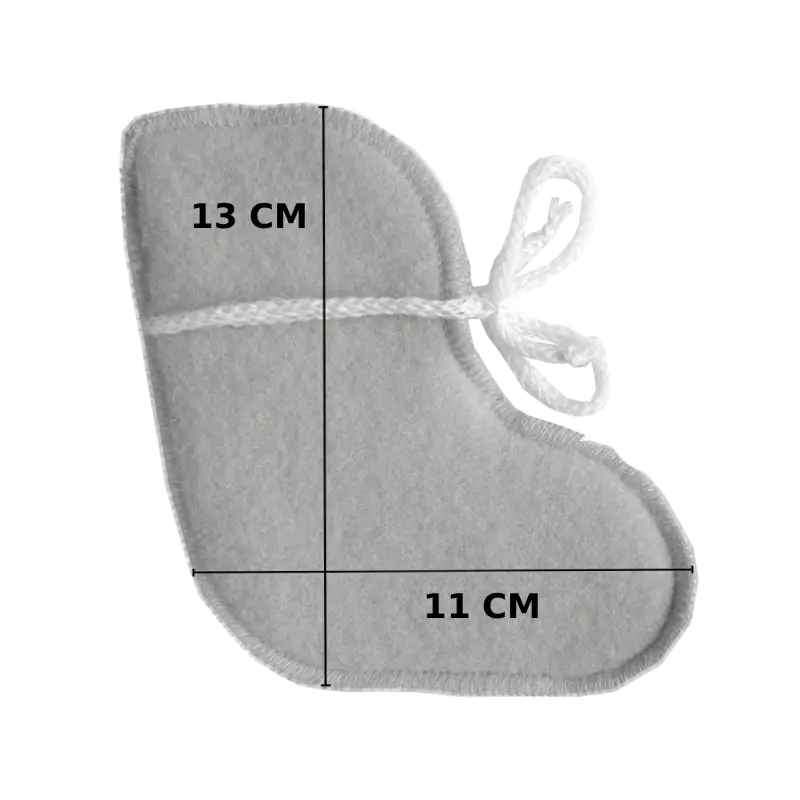 Lampaanvillaiset vauvan tossut - Beige (0-3 kk)