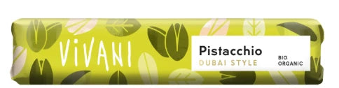 Vivani Suklaapatukka Pistacchio Dubai Style 40g Parasta ennen 9/26