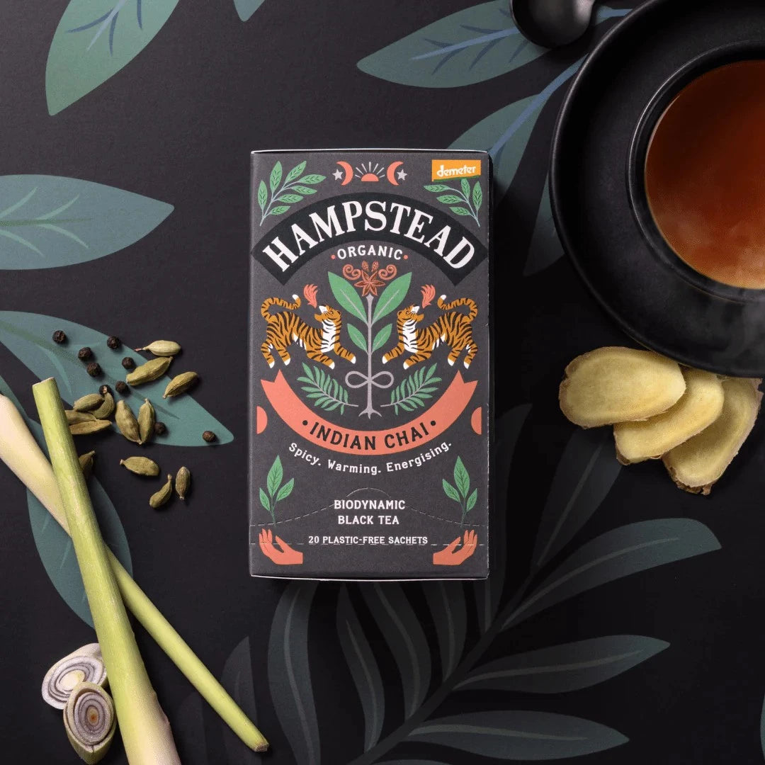 Hampstead Indian Chai Musta tee (L) 20pss