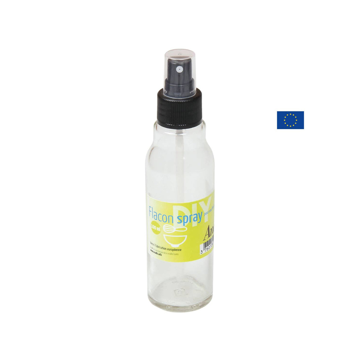 Suihkepullo lasia - 100 ml