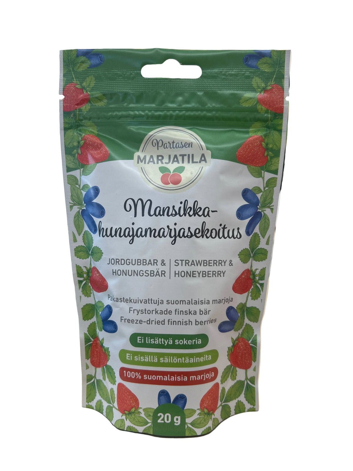 Mansikka-hunajamarjasekoitus 20g