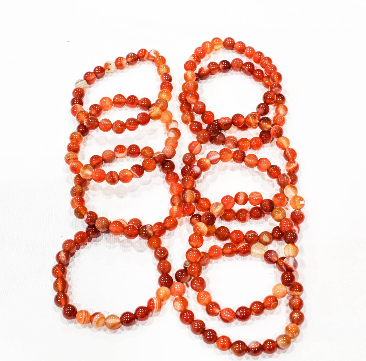 Gemstone Bracelets 8mm: Black Lava