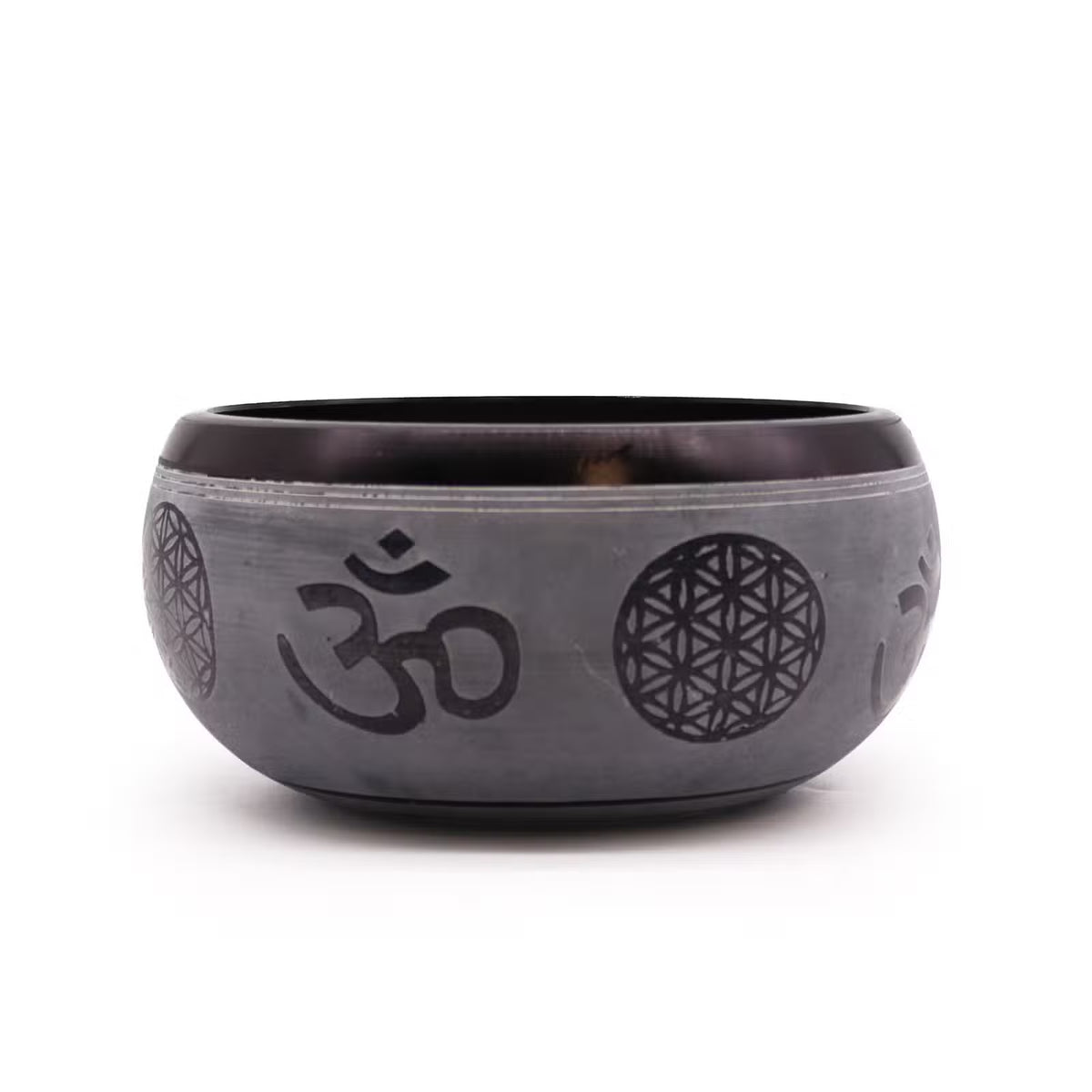 Äänimalja Om & Viisi Buddhaa 16 cm | 55 Hz