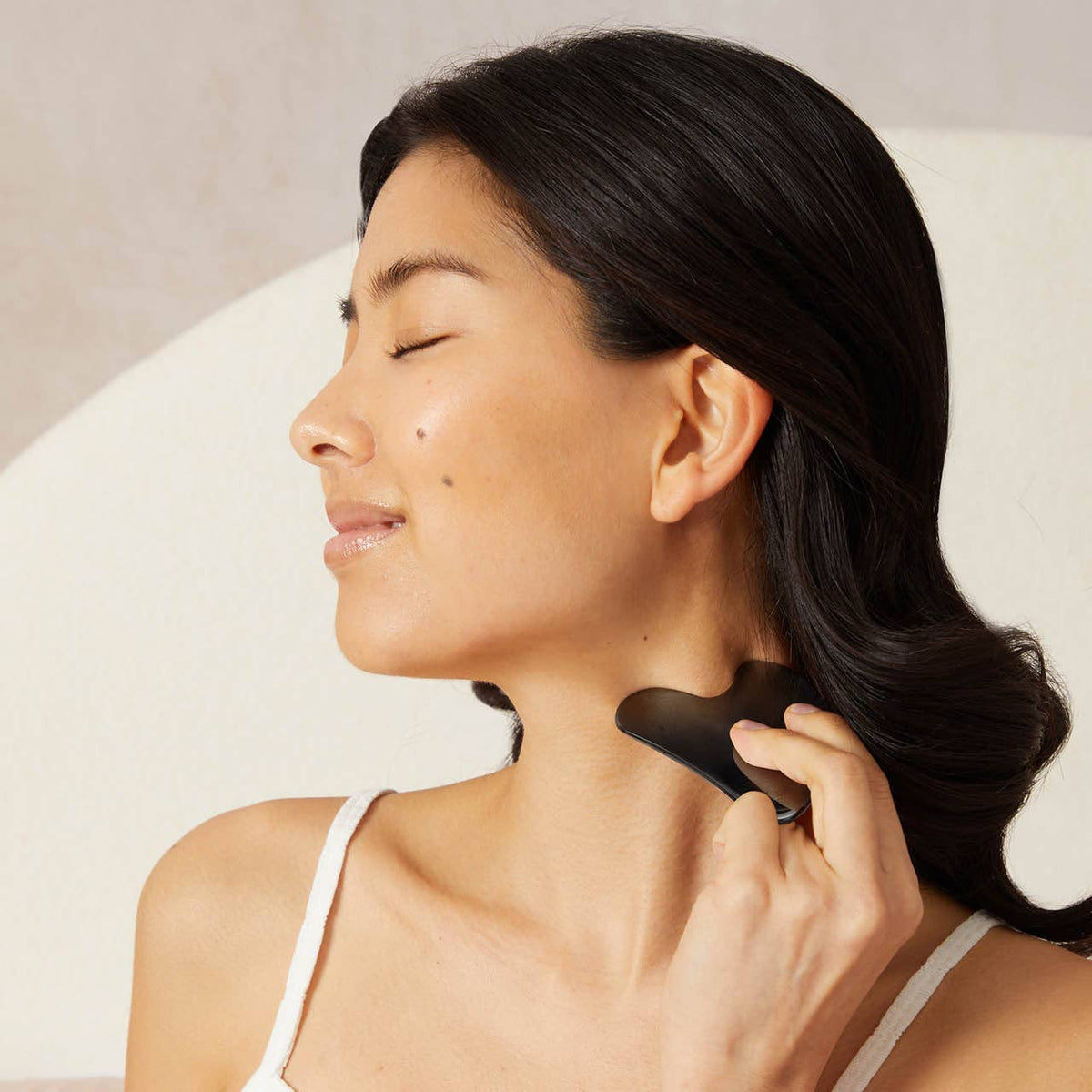 Kitsch Gua Sha - rostfritt stål SVART