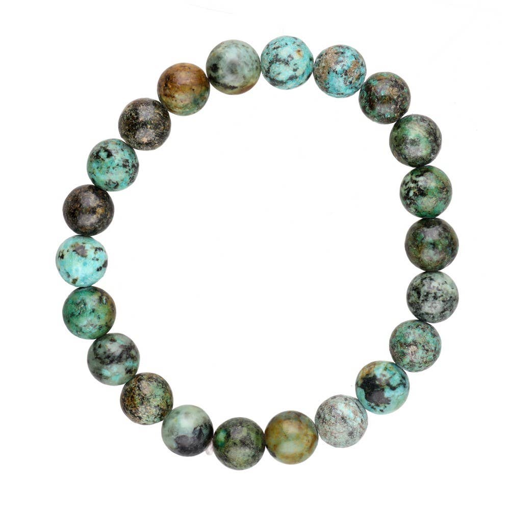 African Turquoise Bracelet 8mm