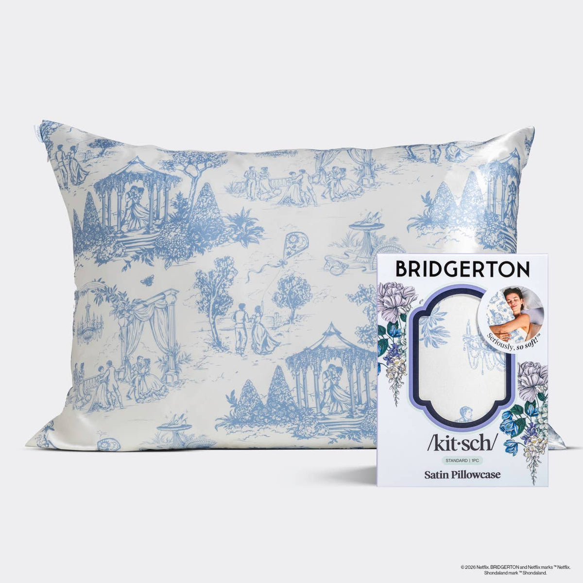 Bridgerton x Kitsch Satiini-tyynyliina