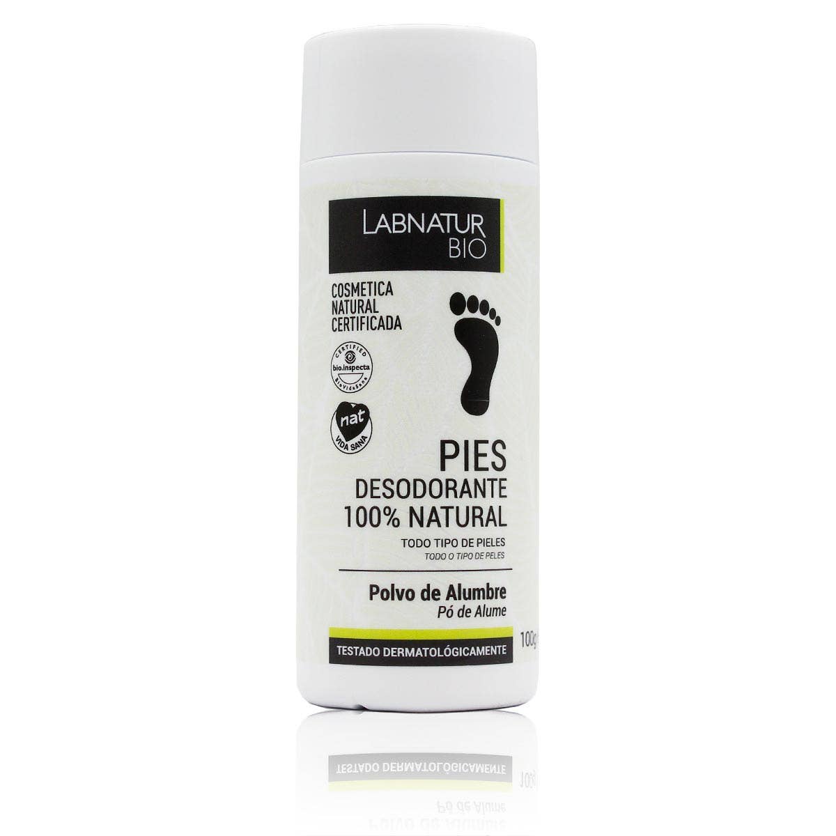 Fotdeodorantpulver, Natural Deodorant Alum Foot Powder 100g