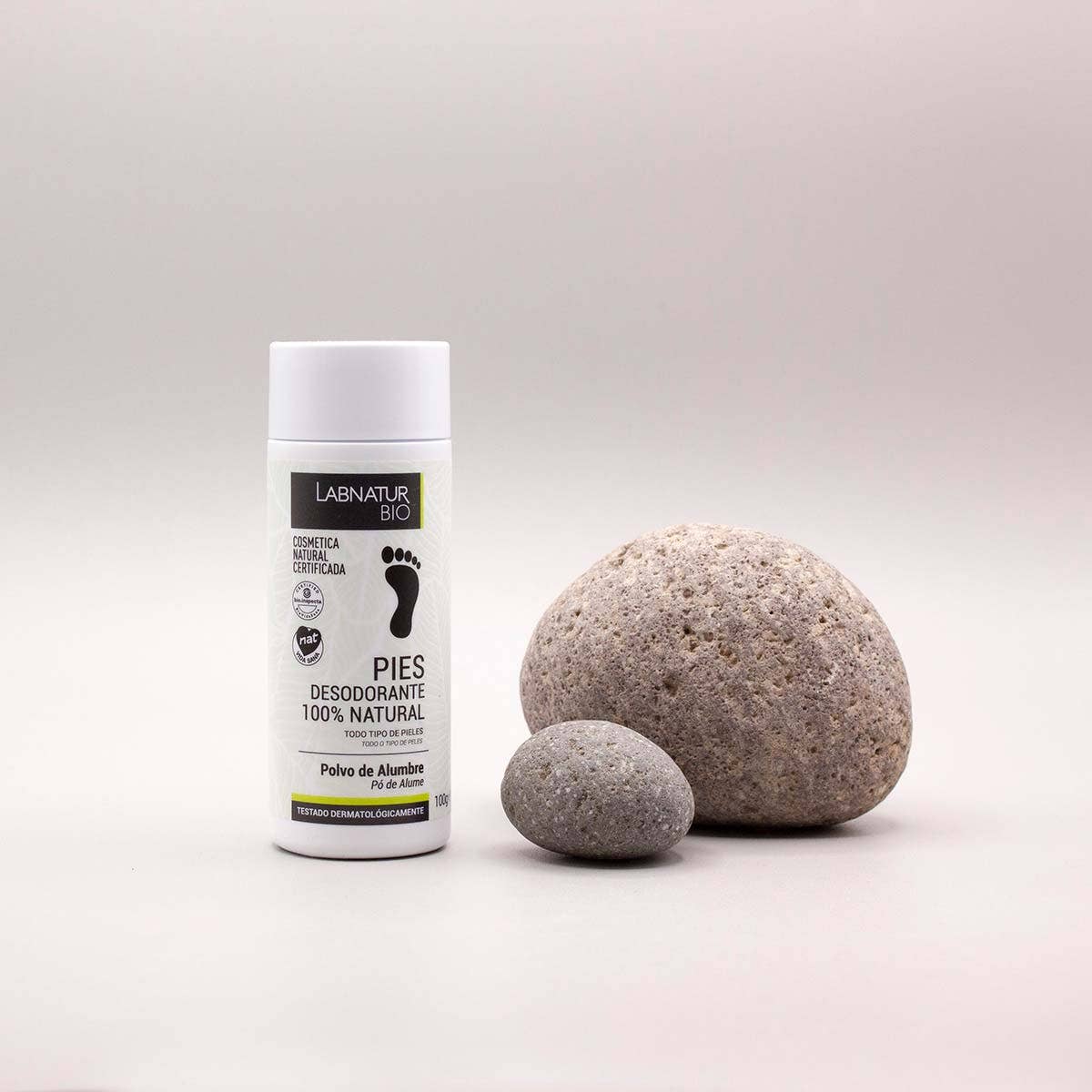 Fotdeodorantpulver, Natural Deodorant Alum Foot Powder 100g
