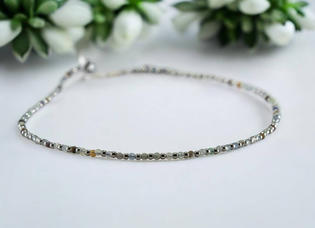 Multi Gemstone Necklace Adjustable