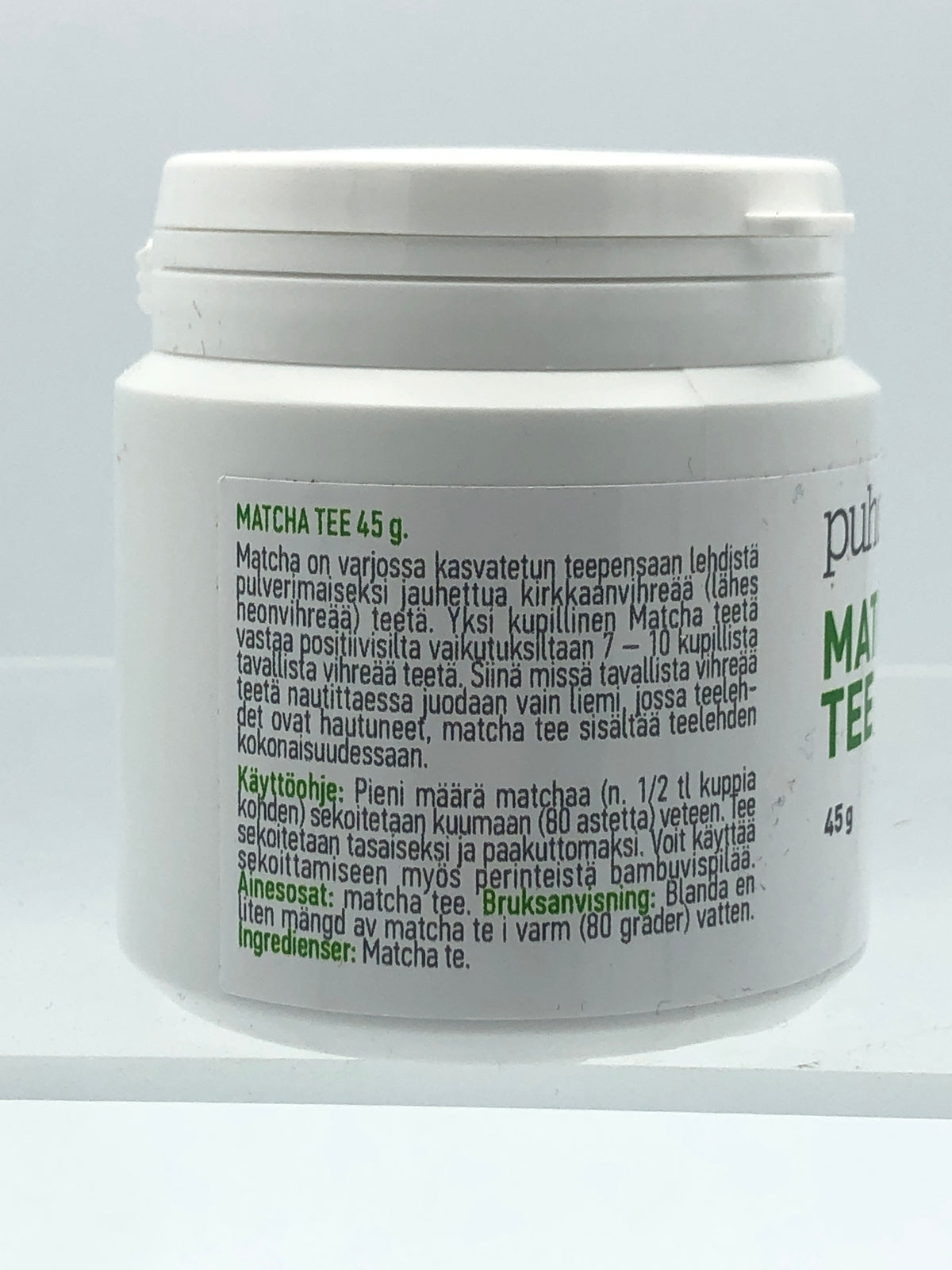 puhdas+ Matcha tee 45g