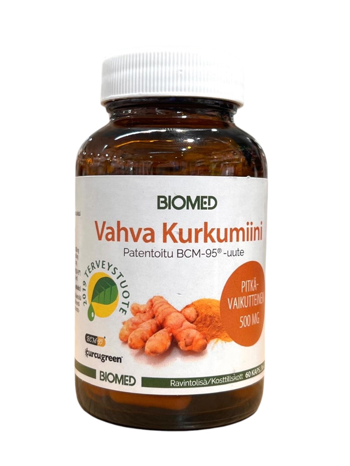 Biomed Vahva Kurkumiini Curcugreen®/BCM-95® 500 mg – 60 kapselia
