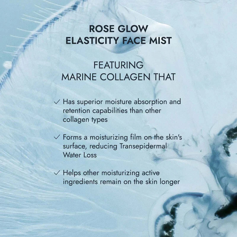 Ansiktsspray Glow - Rosenvatten + Kollagenpeptid 120ml