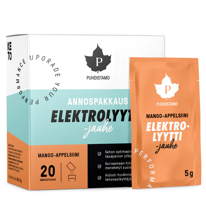 Elektrolyyttijauhe 20pss Mango-appelsiin