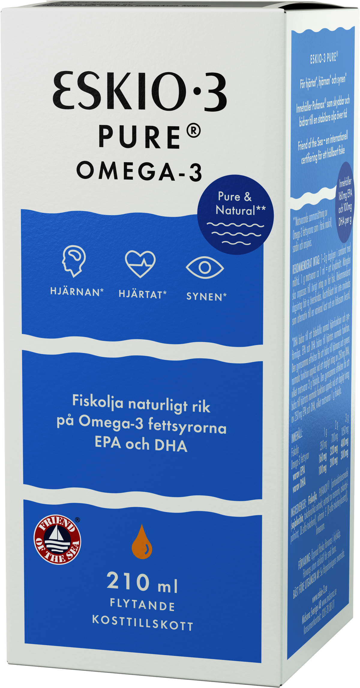 Eskio-3 Pure Kalaöljy, 210 ml