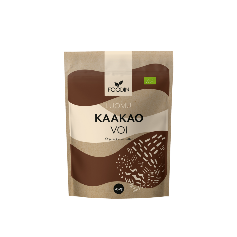 Foodin - Kakaosmör, ekologiskt, rått, 250 g