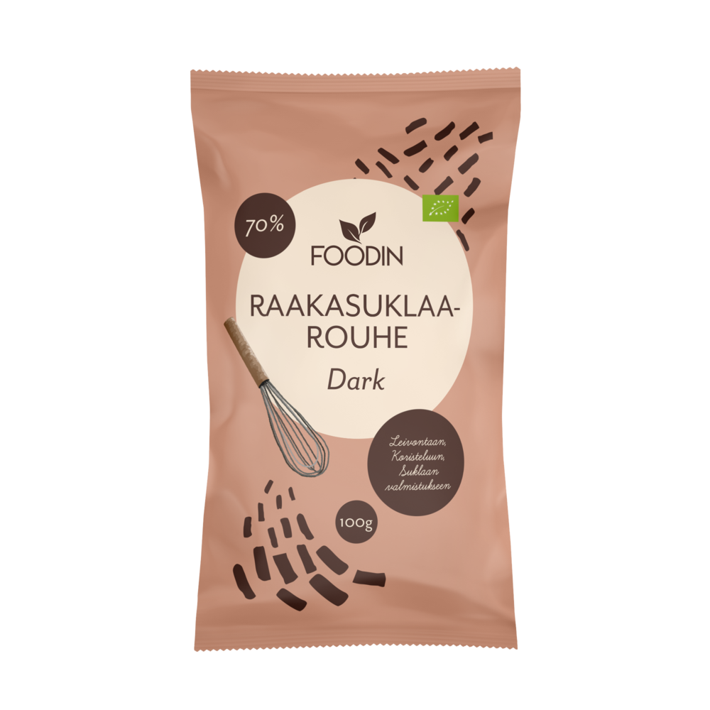Foodin - Raakasuklaarouhe Dark (L) 100g