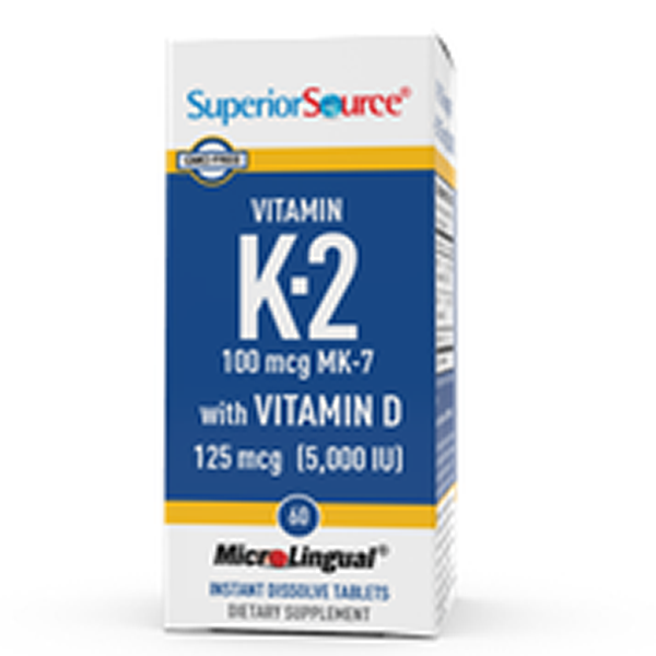 K-2 100mcg MK-7 + D 125mcg 60tbl.