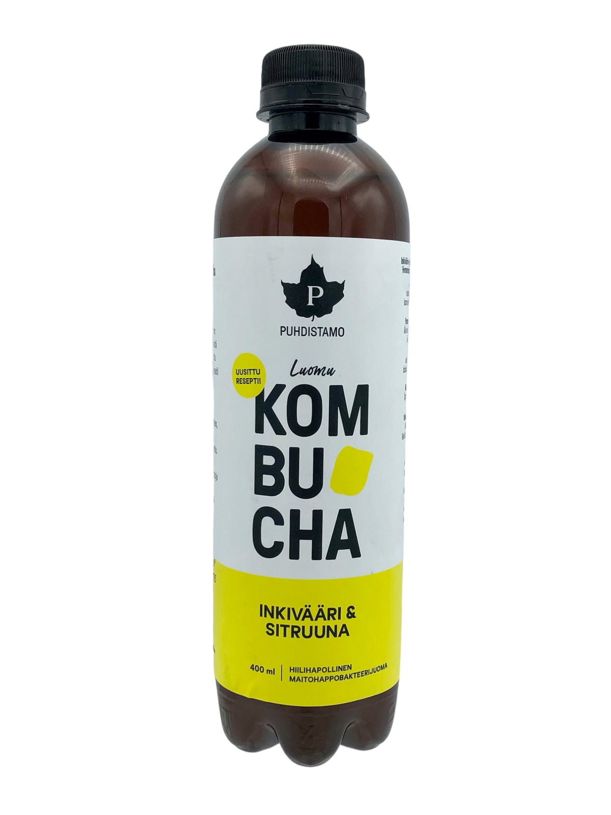 Kombucha, Inkivääri-sitruuna, 400ml