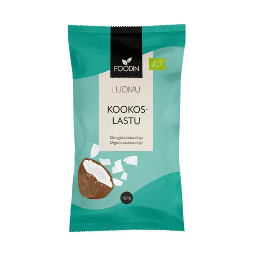 Foodin - Kokosflingor, ekologiskt, rått, 150