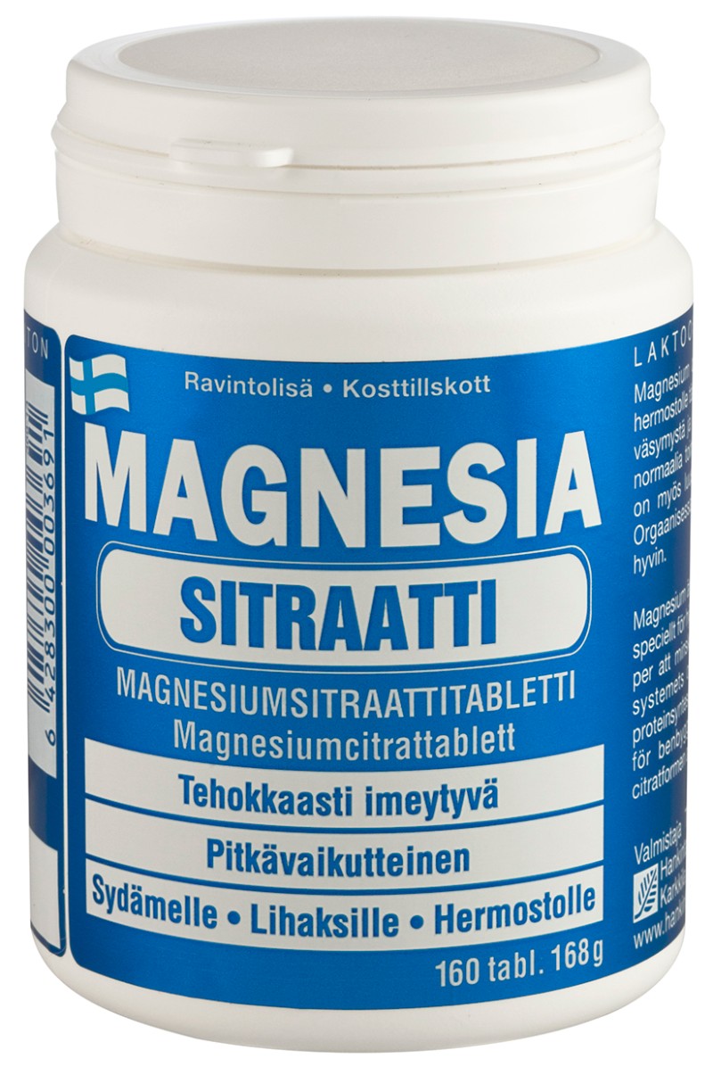 Magnesia Sitraatti 160 tabl
