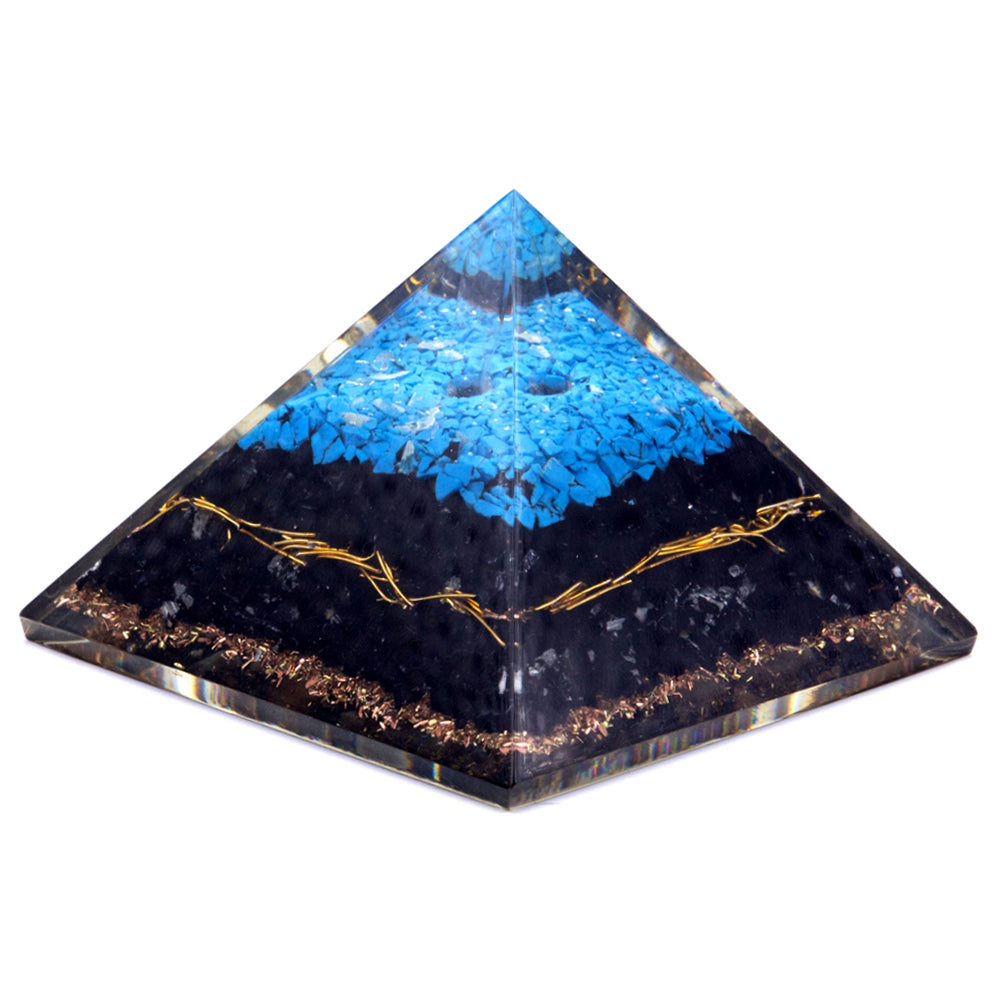 Orgonitpyramid Turkos & Turmalin