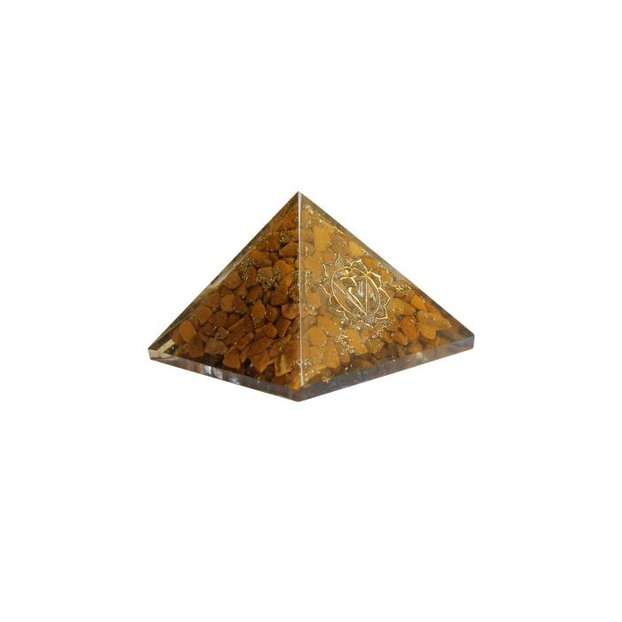 Orgonitpyramid 4,5 cm Gul jaspis