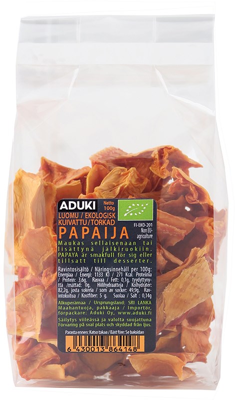 Papaya, torkad (L) 100g
