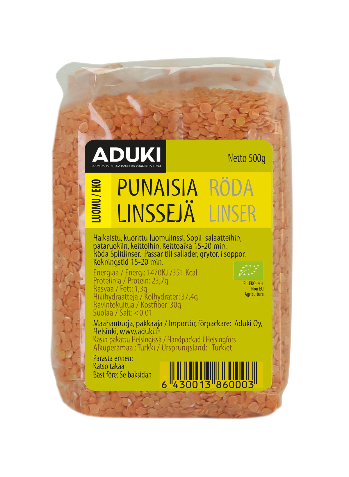 Punainen linssi 500g (L)