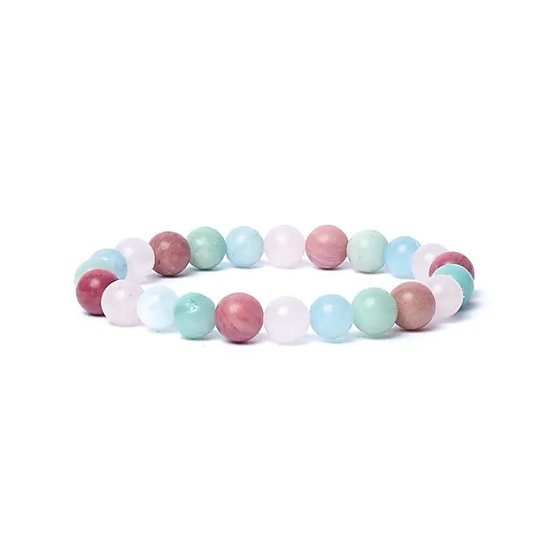 Armband 8mm 4 kristaller