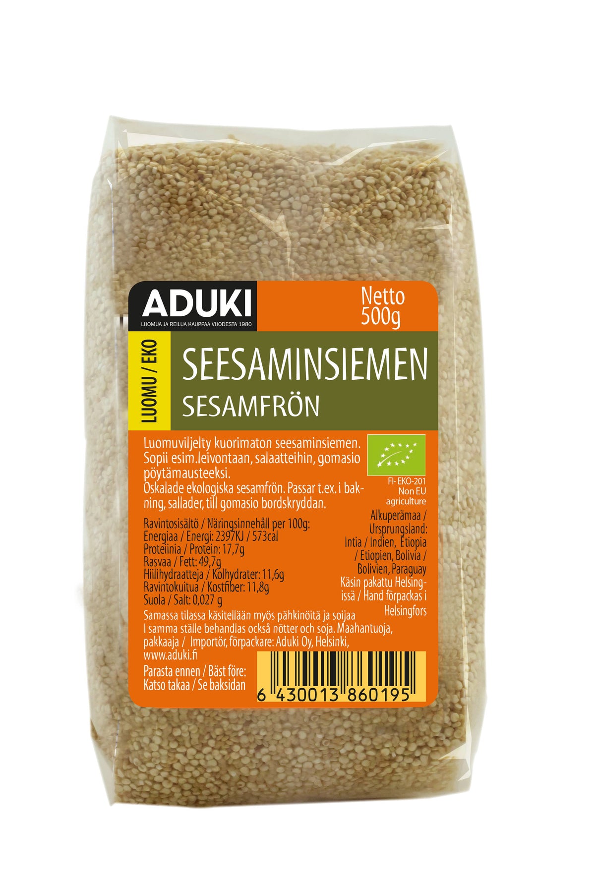 Seesaminsiemen 500g Luomu