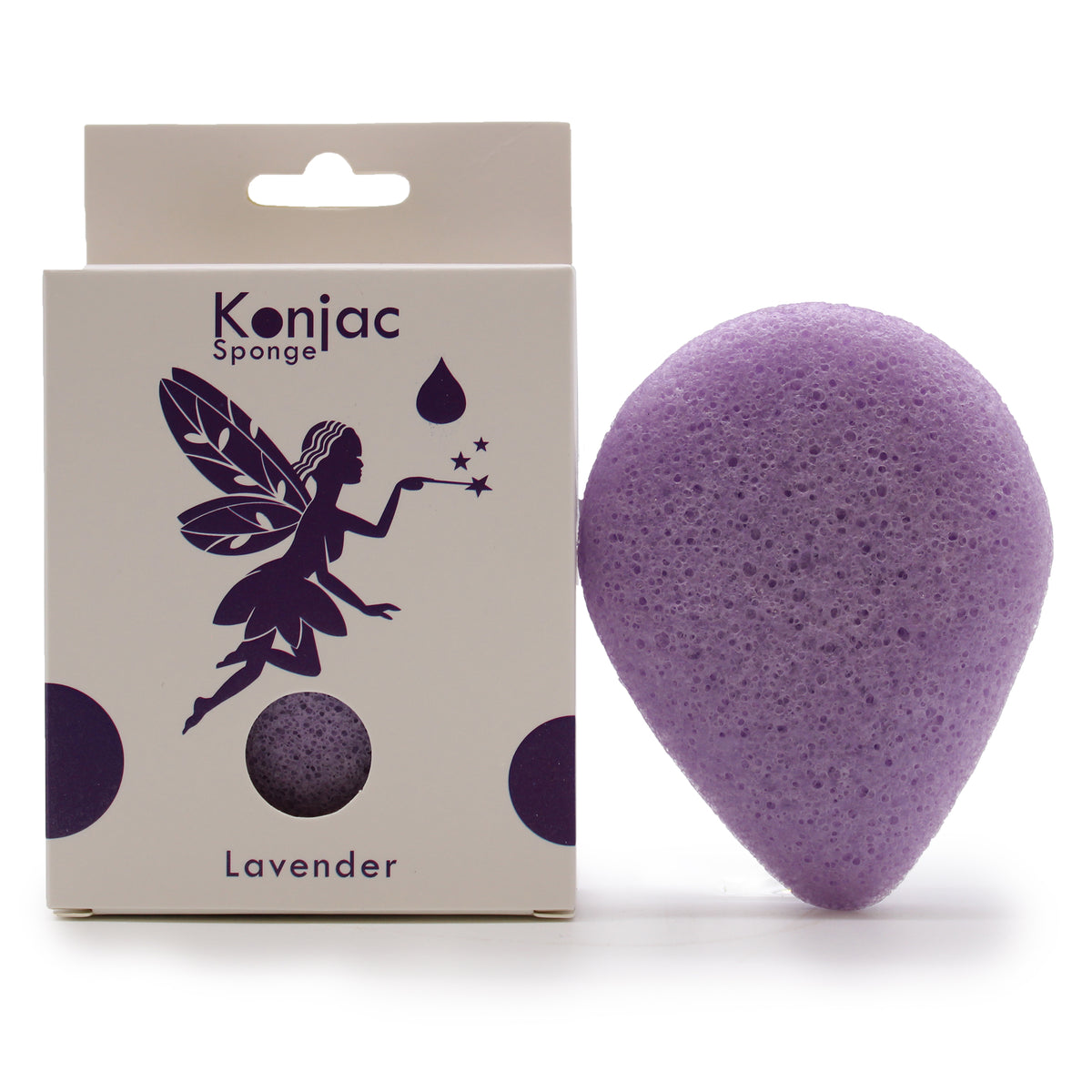 Teardrop Konjac Sponge Lavender