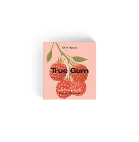True Gum Tuggummi Hallon & Vanilj