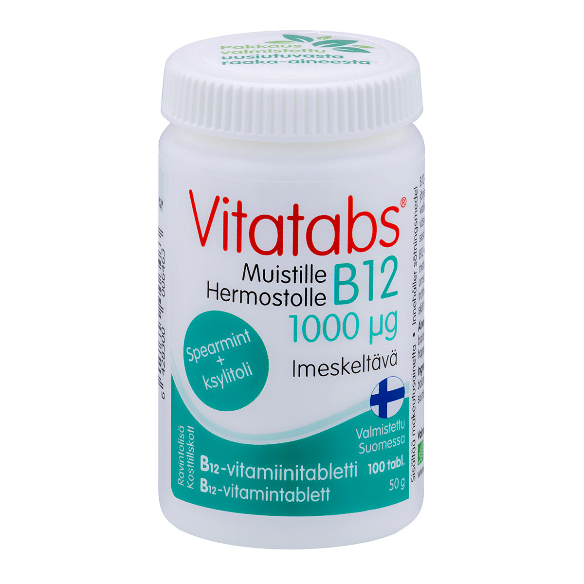 Vitatabs B12 1000ug Spearmint 100tbl.
