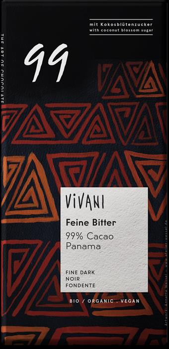 Vivani Tumma suklaa 99% (L) 80g