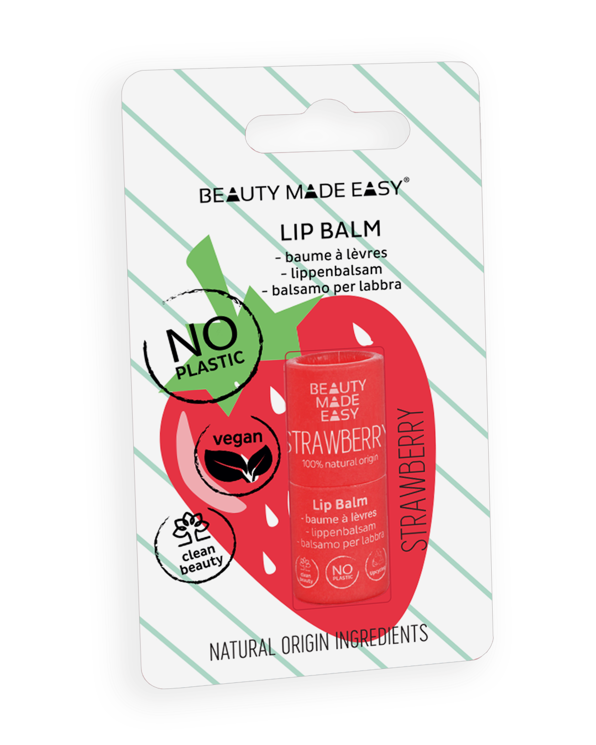 Beauty Made Easy – Huulivoide Mansikka